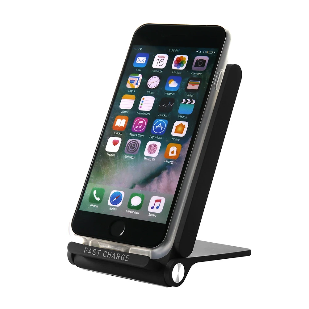 

3 coil QI 10w Wireless Fast quick Phone induction Charger Stand Pad Charging Bracket Holder for iphone samsung qi enable product