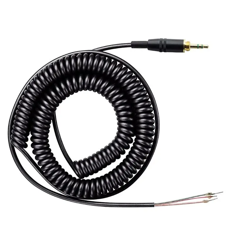 OOTDTY Spring Coiled Repair DJ Cord Cable Replacement for ATH-M50 ATH-M50s SONY MDR-7506 7509 V6 V600 V700 V900 7506 Headphones