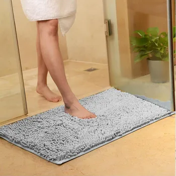 

chenille doormat floor mat water absorption anti-slip carpet kitchen door mat carpet toilet rug hallway porch doormat 45cmx70cm