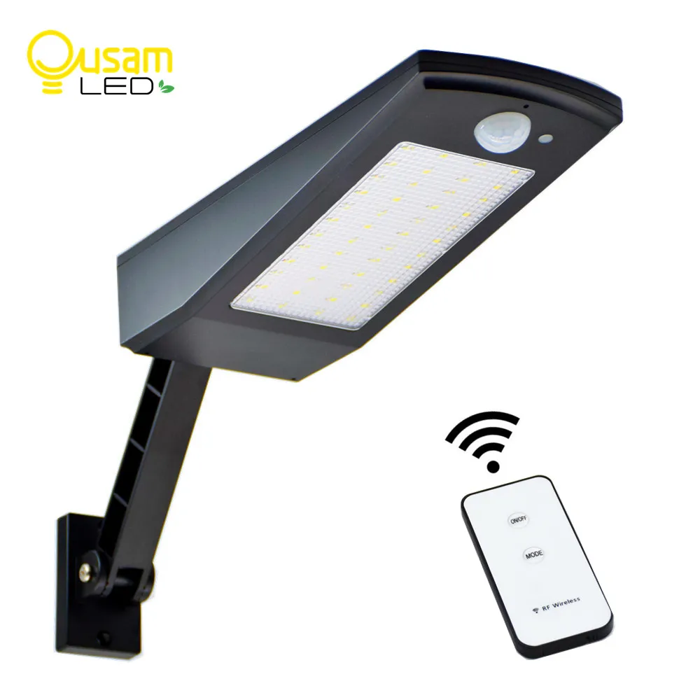 

Solar Light 48 LED 900LM Auto PIR Motion Sensor With Remote Control Garden Wall Solar Lamp For Outdoor Waterproof Newest Design