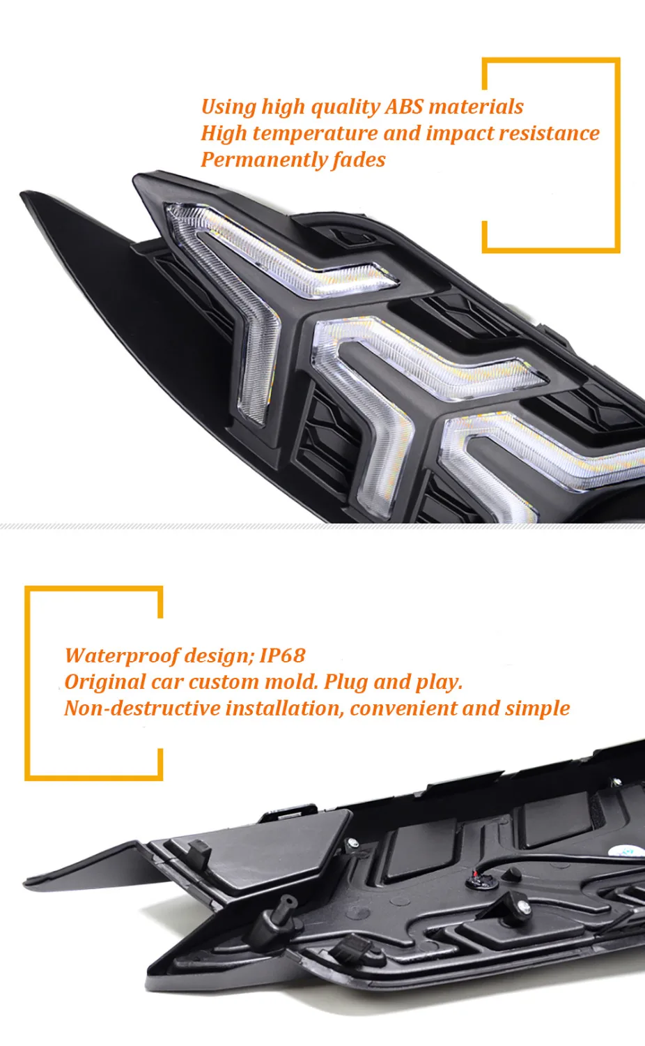 1 Set Car LED Daytime Running Light DRL Turn Signal Lights Fog Lamp Bulbs 3 Colors Styling Accessories For Honda Civic 2016 2017 1 Set Car LED Daytime Running Light DRL Turn Signal Lights Fog Lamp Bulbs 3 Colors Styling Accessories For Honda Civic 2016 2017
