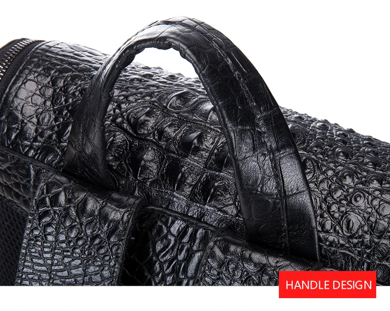 Мужской рюкзак из натуральной крокодиловой кожи, мужской кожаный рюкзак высокого качества, Студенческая дорожная сумка, мужские дизайнерские сумки известного бренда высокого качества