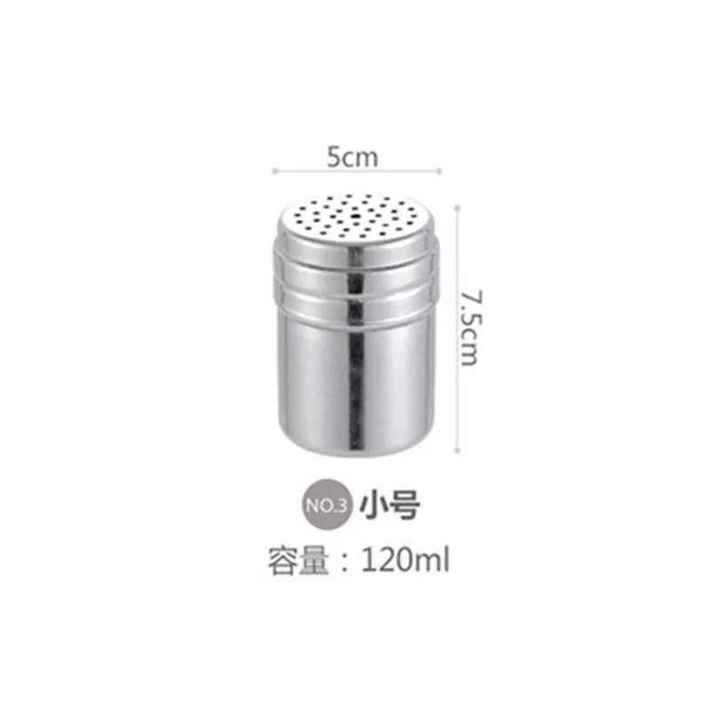 Non-rotatable S BalleenShiny Stainless Steel Salt Seasoning Box Kitchen Spice Powder Barrel BBQ Pepper Servers Organizer Cooking Condiments Box - Цвет: Non-rotatable S