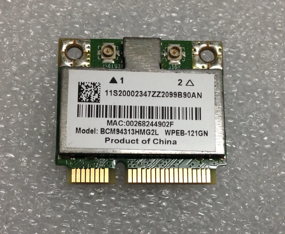 SSEA для BroadCom BCM94313HMG2L BCM4313 150 Мбит/с Половина мини PCI-E Wlan wifi беспроводная карта для lenovo B560 V560 G555 G560 Z560