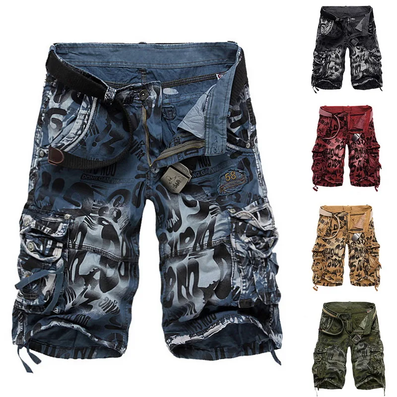 

MJARTORIA Cargo Shorts Cool Camouflage Summer Hot Sale Cotton Casual Men Short Pants Brand Clothing Comfortable Camo Men Shorts