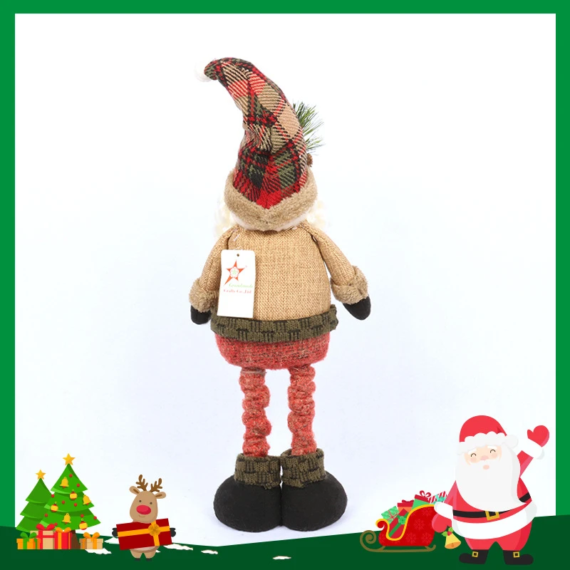 Снеговик Санта Клаус Рождественская декоративная кукла стоящая на столе Рождественское украшение подарок для детей домашнее рождественское украшение стола