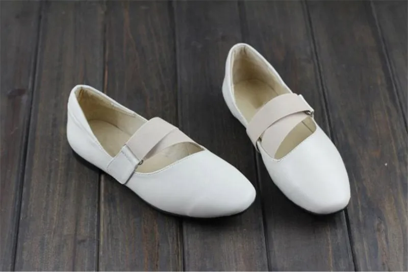 CEYANEAO Для женщин обувь с острым носком на плоской подошве без застежек Мокасины женские кожаные балетки на плоской подошве обувь из