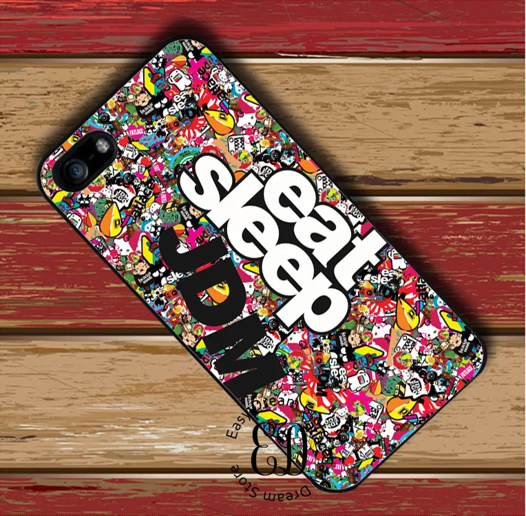 Стикер Bomb Eat Sleep JDM чехол для iphone 11 12 pro X XR XS Max 6 7 8 plus Samsung S10 S20 s8 s9 note 9 10 | Мобильные