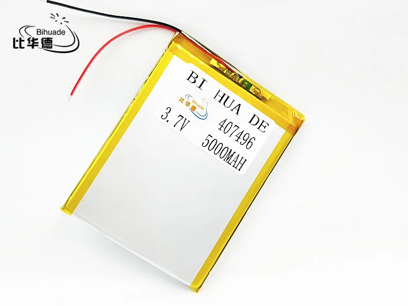 407496 аккумулятор 5000 mAH литий-ионный планшетный ПК аккумулятор для 7,8, 9 дюймов планшетный ПК 3,7 V полимерный литий-ионный аккумулятор с высоким качеством