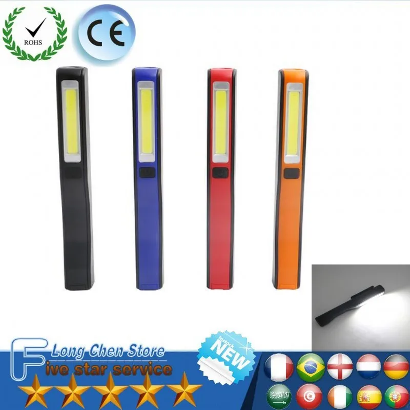 

LED flashlight 4W LED Work Light Inspection Lamp Flashlight Torch Magnetic Hook Hand Tool Garage Outdoors Camping Sport Lamp
