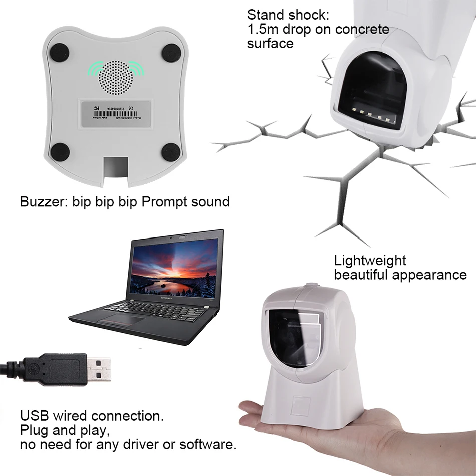 2D سطح المكتب الأيدي الحرة الباركود ماسحة 1D 2D QR USB احادي ماسحة ضوئية بالليزر الباركود scanenr قارئ المسح منصة 2D سطح المكتب الأيدي الحرة الباركود ماسحة 1D 2D QR USB احادي ماسحة ضوئية بالليزر الباركود scanenr قارئ المسح منصة