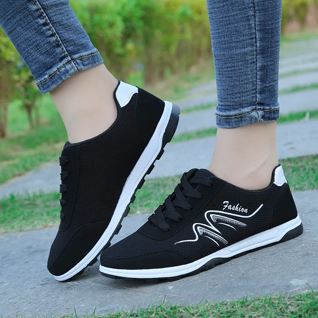 Женская спортивная обувь на плоской подошве zapatillas mujer повседневная весну