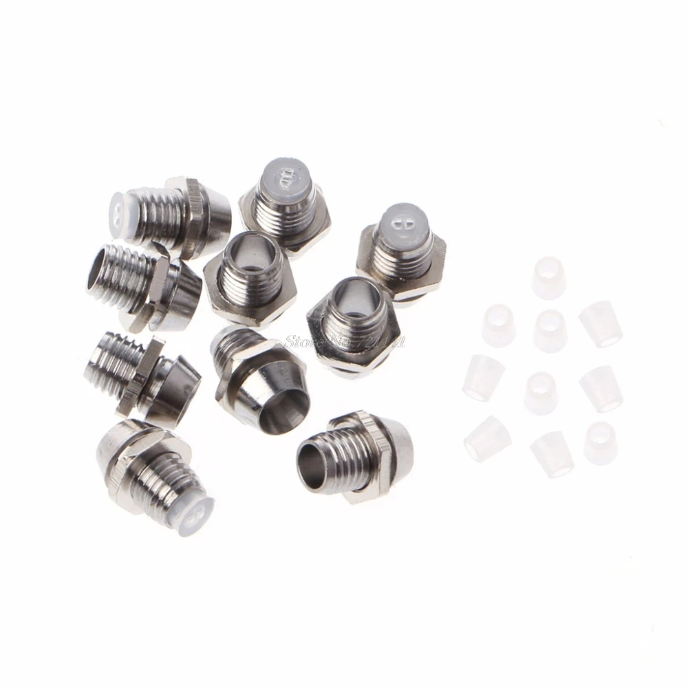 

10 Pcs 3MM Round Chrome Metal Base LED Light Emitting Diode Bezel Holder Active Components