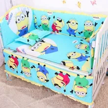 Промо-акция! 6 шт детские постельные принадлежности! Детские простыни, включая(бамперы+ простыни+ наволочки