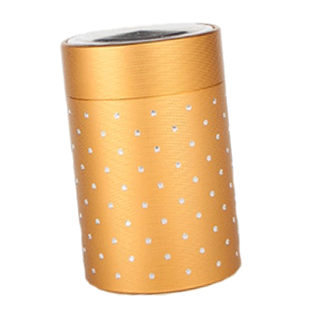 Tea Caddies Round Metal Tea Box With Lid Tea Jar Coffee Powder Cans 7 x 4.5cm