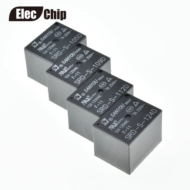 5 шт. реле питания SRD-S-105D 5VDC SRD-S-112D 12VDC SRD-S-124D 24VDC 12A 5pins DC5V DC12V DC24V 5V 12V 24V | Обустройство