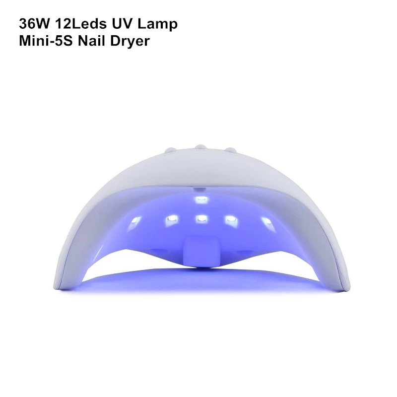 

New Arrival Enke Mini-5S Portable 36W UV Lamp Nail Dryer 12Leds for Fashion Gel Nail Curing 30S/60S/99S Timer Setting