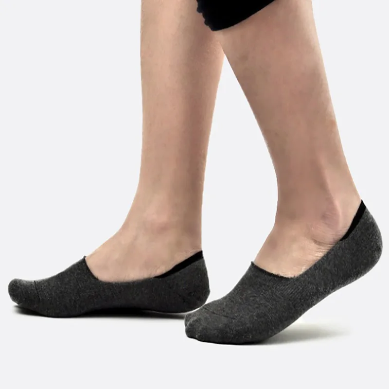 5 пар, женские и мужские мягкие невидимые носки, низкие повседневные хлопковые лоферы, Нескользящие невидимые весенние носки