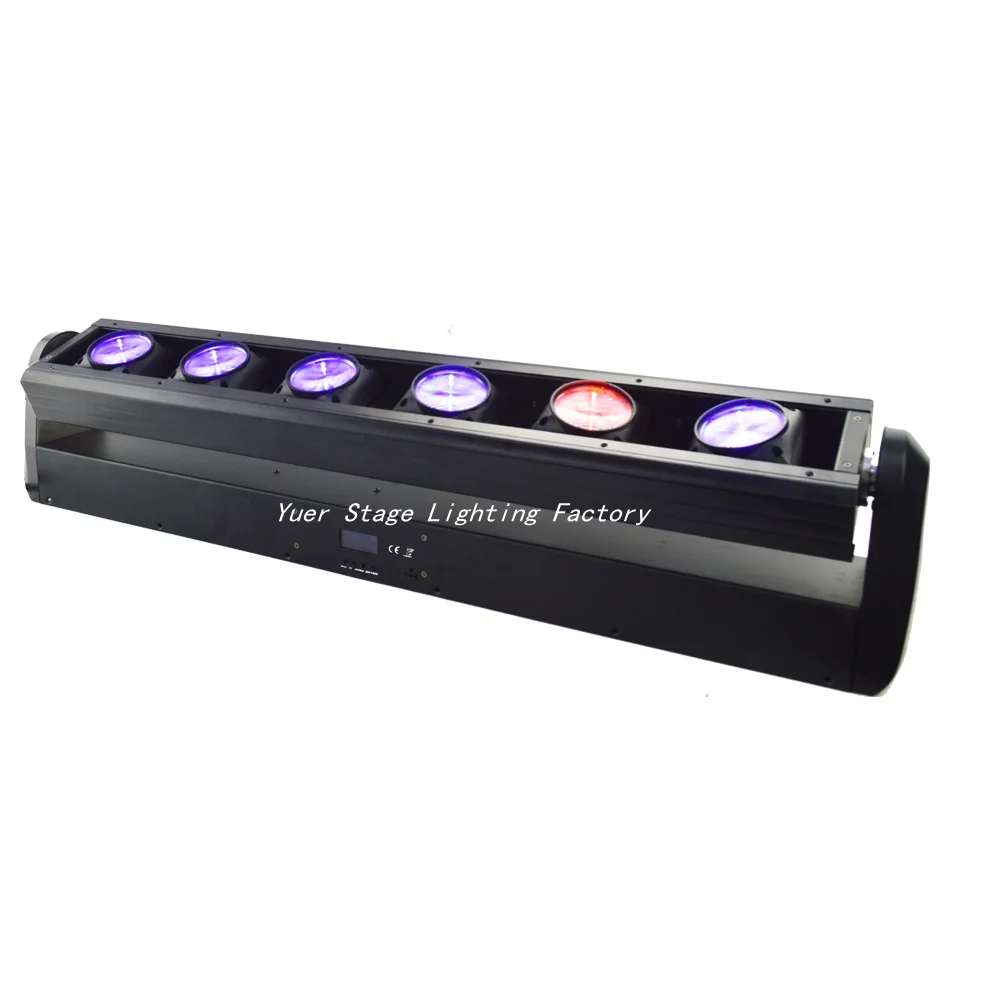 Светодиодный прожектор с вращающейся головкой 6x12 Вт RGBW 4 в 1 DMX512 90 240 В|Эффект