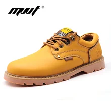 Высочайшее качество Для Мужчин's Сапоги и ботинки для девочек зимние кожаные сапоги Для мужчин открытый Водонепроницаемый резиновые рабочие Сапоги и ботинки для девочек зимние сапоги туфли в стиле ретро для Для мужчин