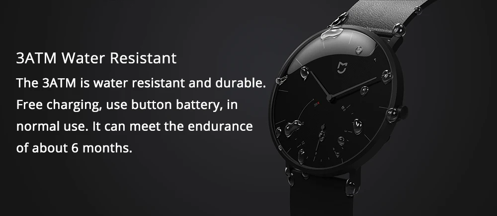 Оригинальные кварцевые Смарт-часы Xiaomi Mijia IP67 водостойкий шагомер из нержавеющей стали чехол умные водонепроницаемые часы с вибрацией