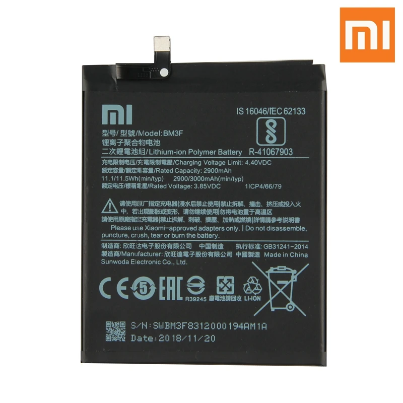 Xiao mi Оригинальная батарея BM3F для Xiao mi 8 mi 8 M8 прозрачная Разведочная версия BM3F настоящая сменная батарея телефона 3000 мАч