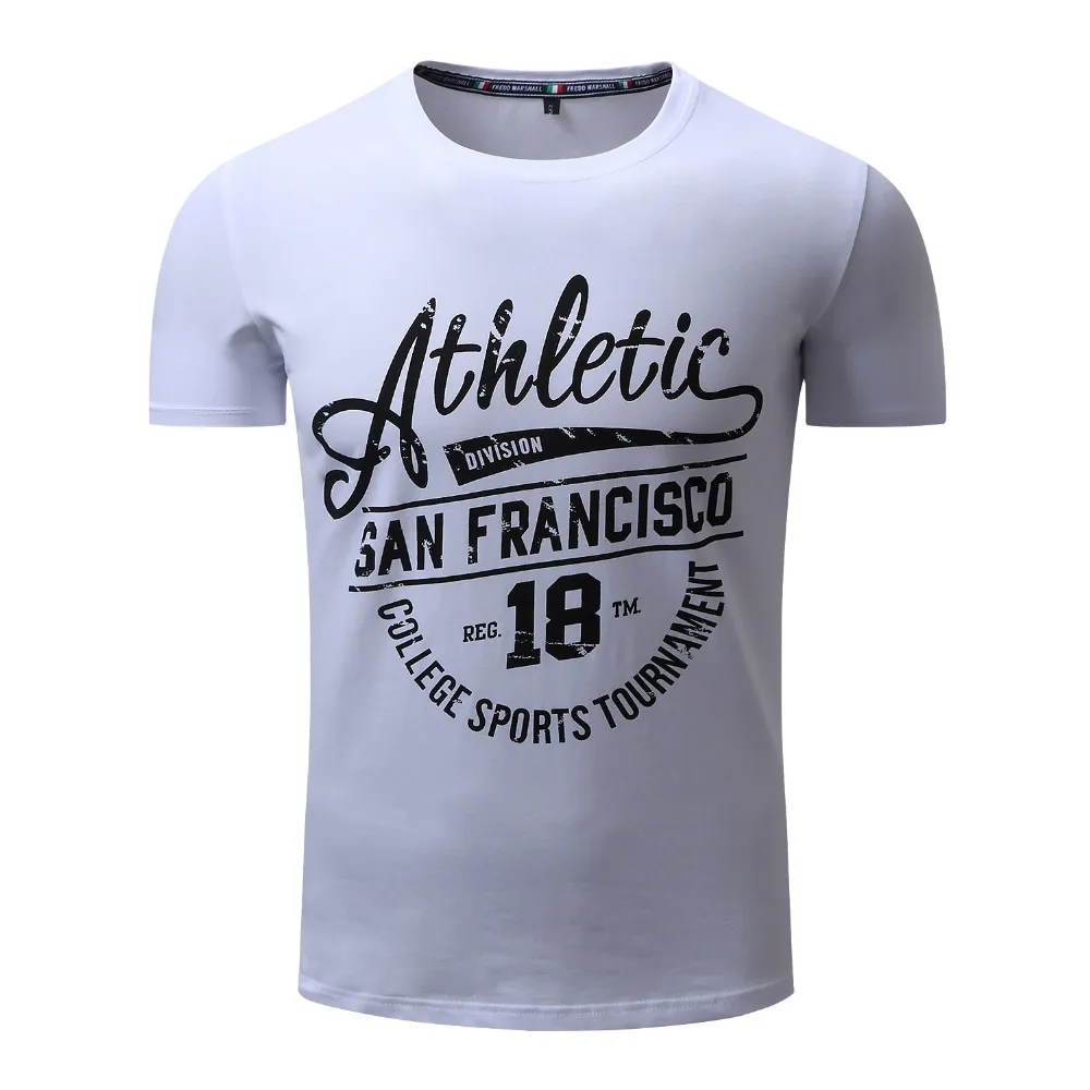 Newest Fashion 2018 Summer 100% Cotton Breathable Print T Shirt Men Short Sleeve Casual Male Tops Brand Clothing High Quality (1)