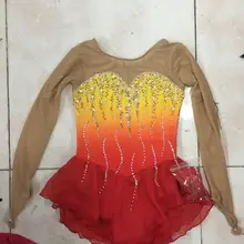 Синий на фигурных коньках платье конкурс на фигурных коньках платья для женщин пользовательские фигурное катание одежда Мода