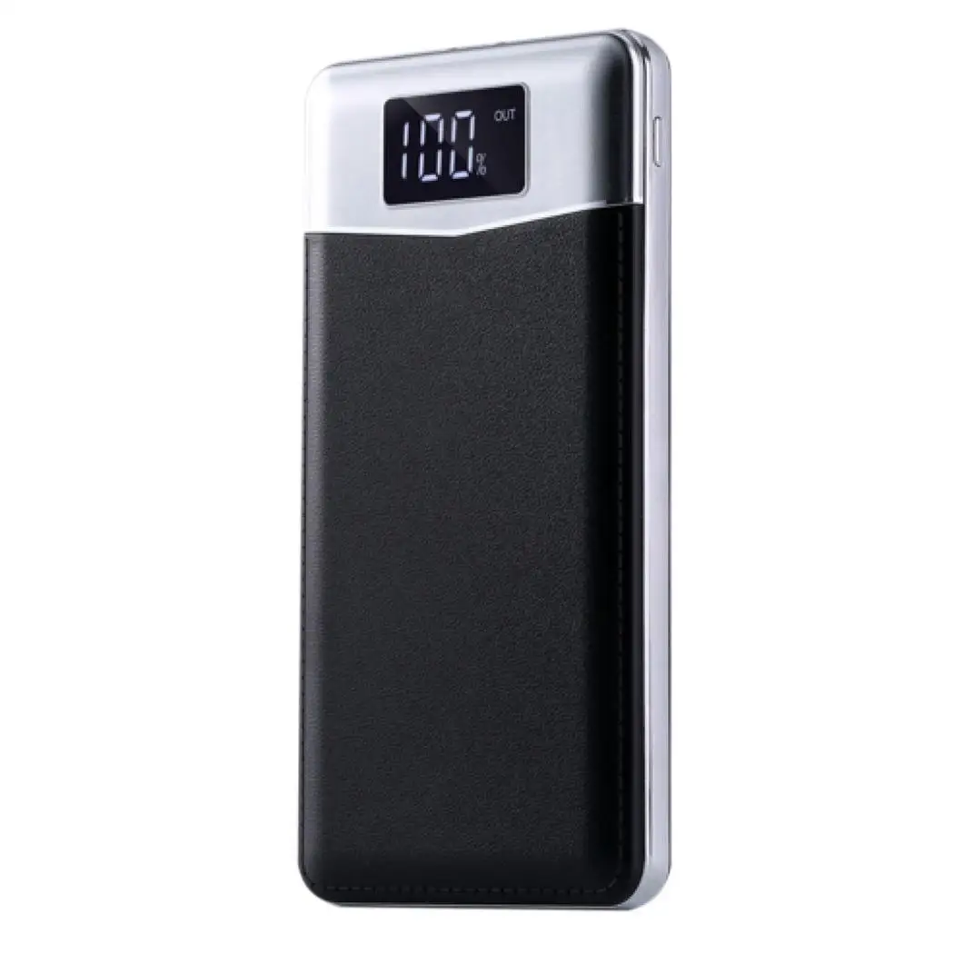 Мини банк питания ЖК-цифровой дисплей 10000 мАч портативный внешний аккумулятор Двойной USB Выходы Мобильная мощность с светодиодный фонарик - Цвет: 1