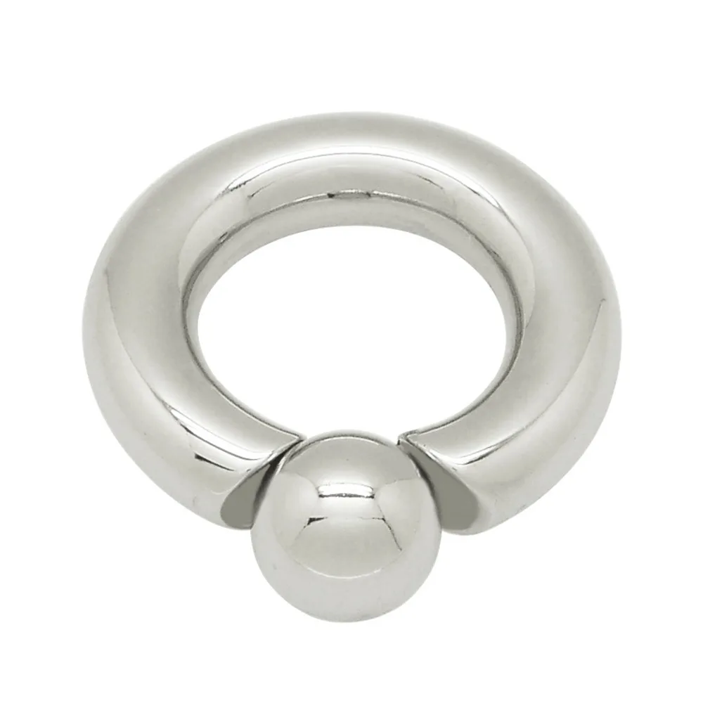 5MM X 12MM SURGICAL STEEL BODY MALE PIERCING SCREW IN BALL RINGin Body