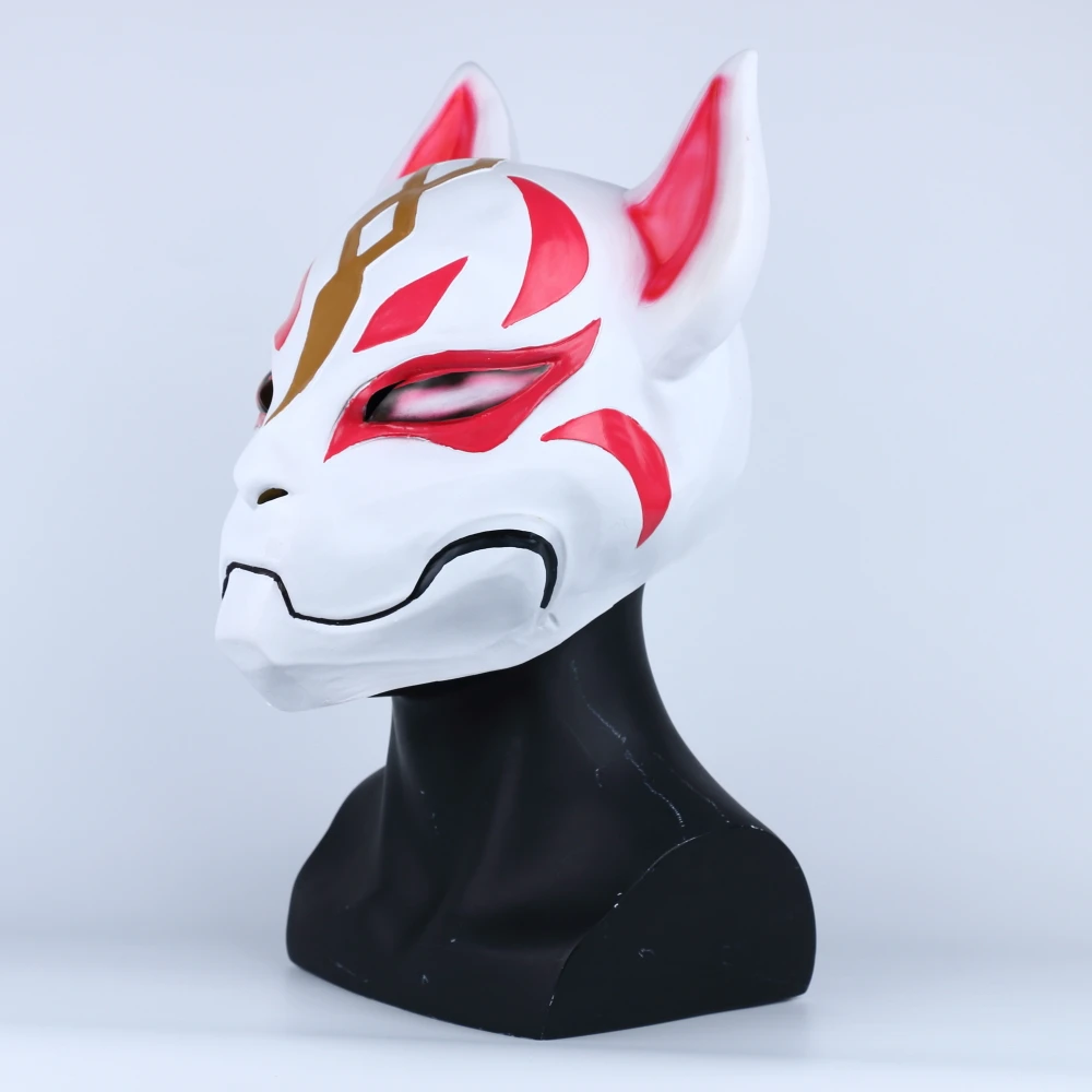 2018 Gioco Drift Cosplay Viso Maschera di Volpe kitsune Animale Testa Completa Per Adulti di Travestimento Unisex Casco Puntelli (3)