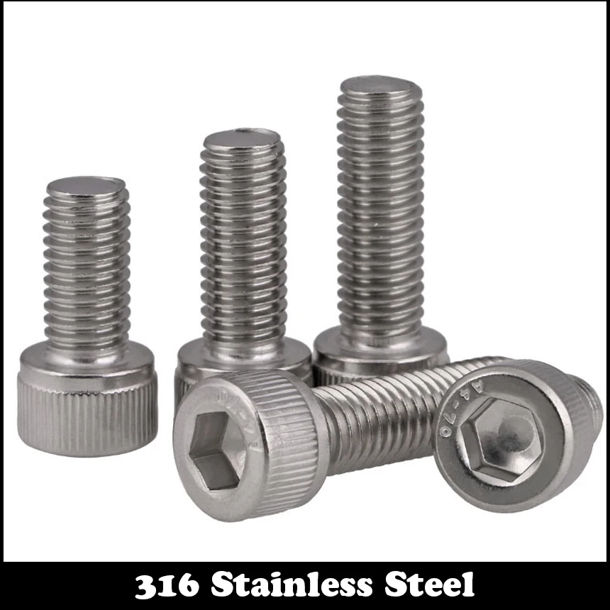 

M6 M6*55 M6x55 M6*70 M6x70 M6*90 M6x90 304 316 Stainless Steel Metric Thread DIN912 Allen Head Bolt Hex Hexagon Socket Cap Screw