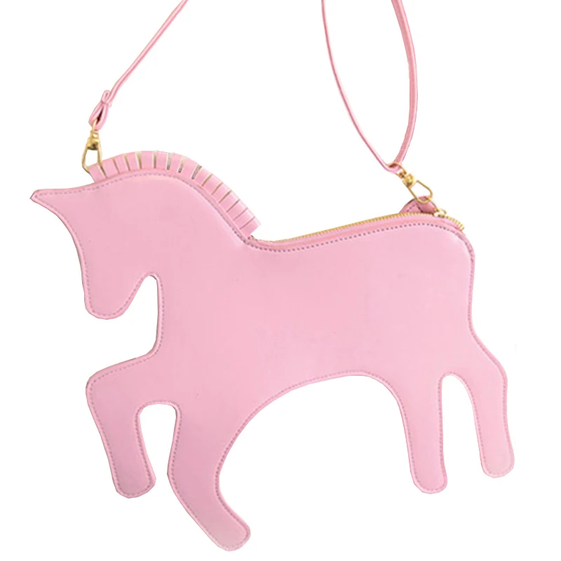Cute Unicorn Women shoulder bag High Quality horse shape Messenger bag