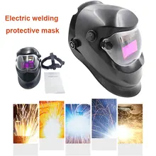 Solar Auto Darkening Black Welding Helmet 1/15000S Welder Mask Protective Anti-UV