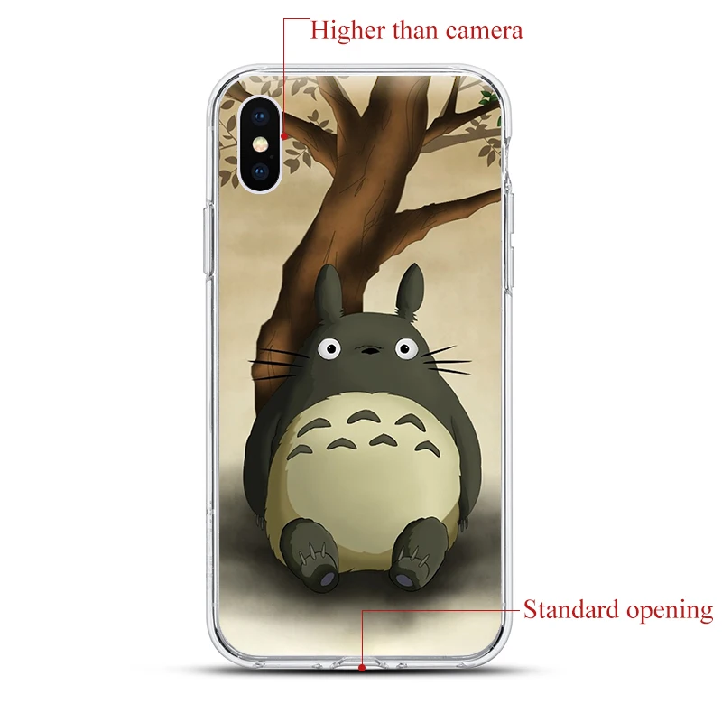 Ghibli Тоторо Чехол для мобильного телефона iPhone 12 11 Pro X XR XS Max SE2020 7 8 6 6s Plus 5S мини