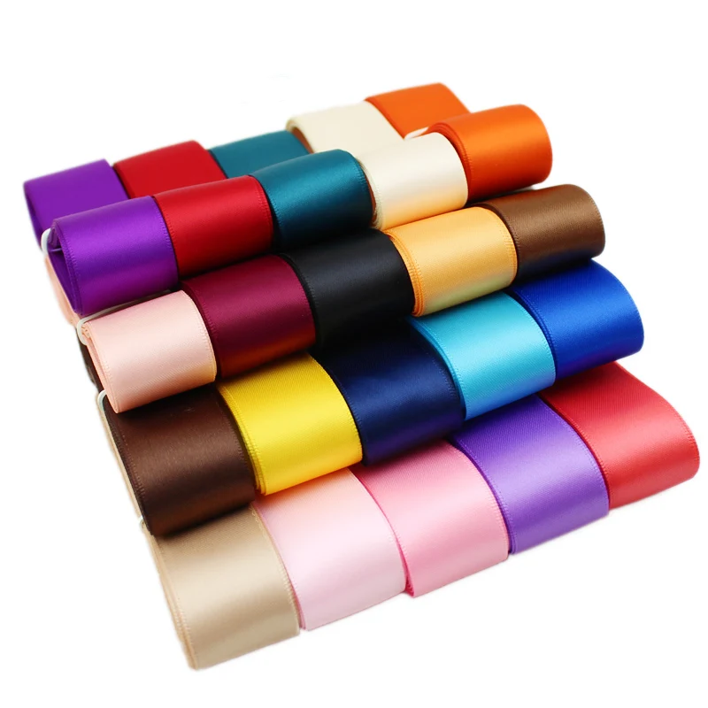 Buy (25 colors mixed) 1''(25mm) double face satin
