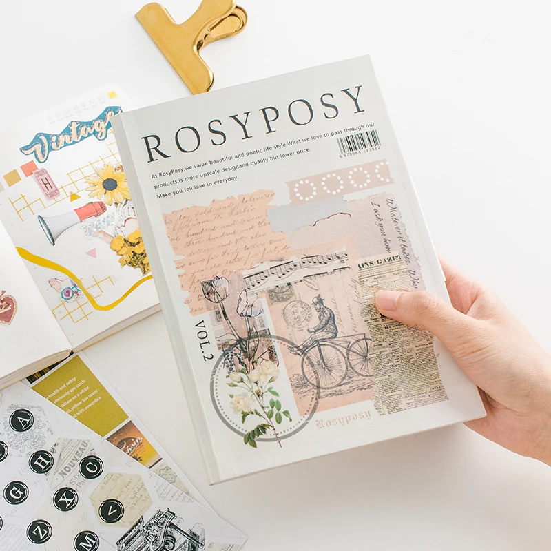 

20Pcs/Pack ROSYPOSY DIY Vintage Letter Craft Paper Scrapbooking journal Album Happy Planner HandCrafts Decoration Material Paper