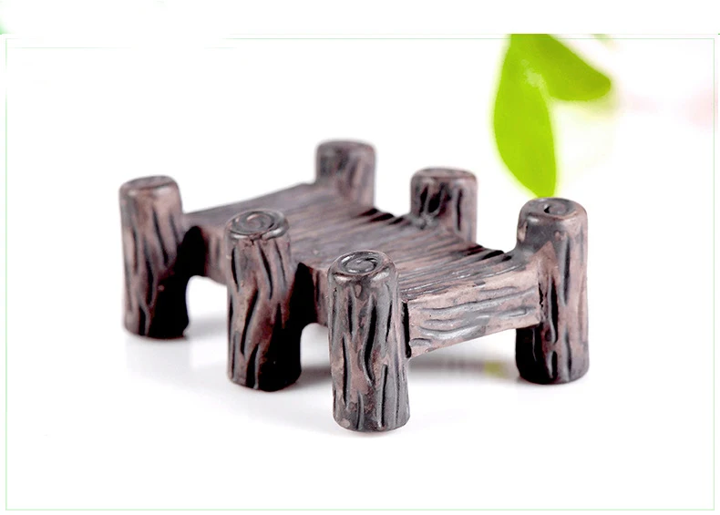 Смола ZAKKA DIY Сказочный Сад миниатюрные Ретро деревянный мост фигурки Фея бонсай
