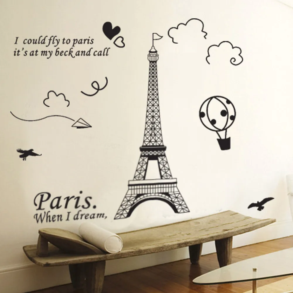 Online Dapatkan Paris Menara Kamar Tidur Wallpaper Murah