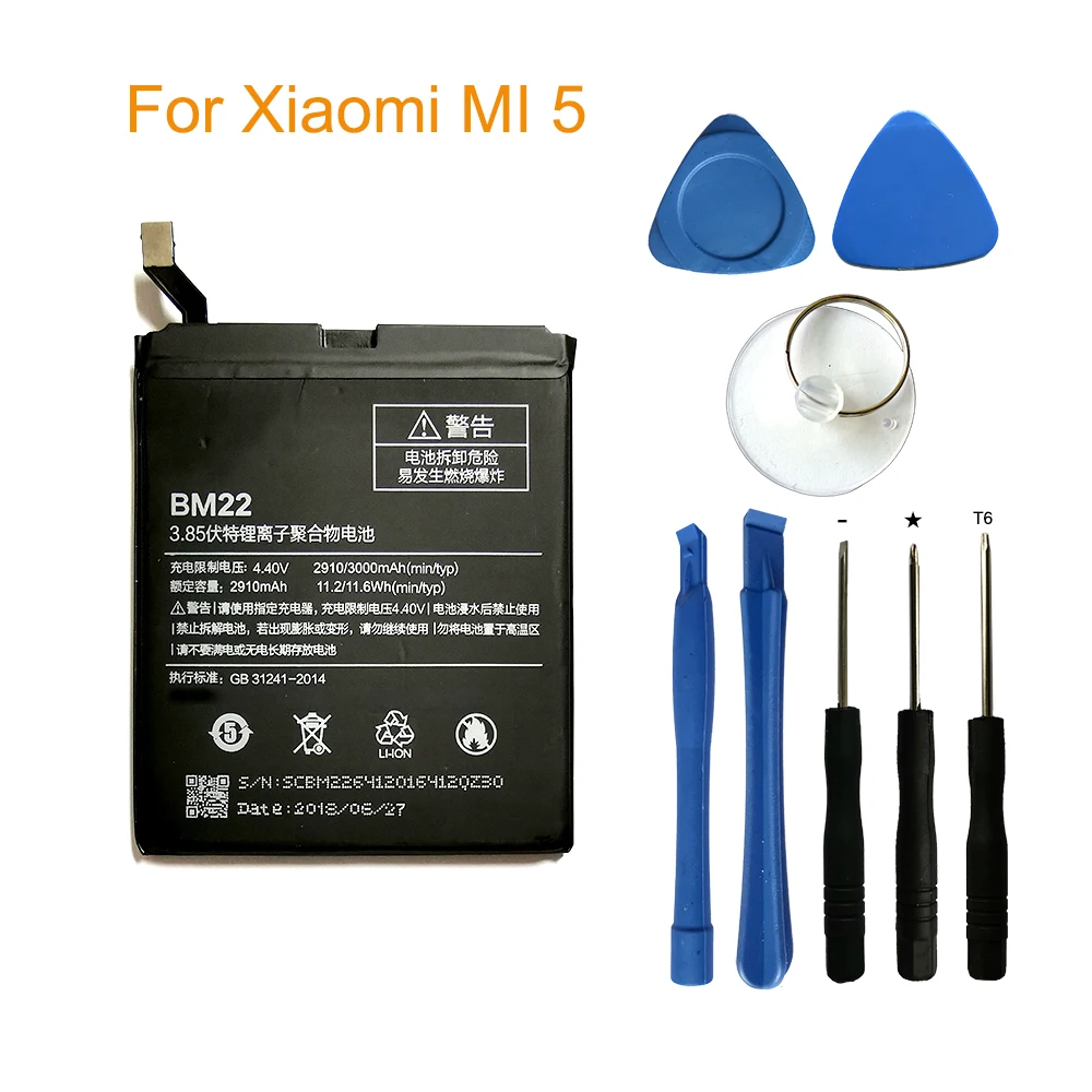 

OHD Original High Quality 3000mAh BM22 Battery For Xiaomi Mi 5 Mi5 M5 Replacement Battery