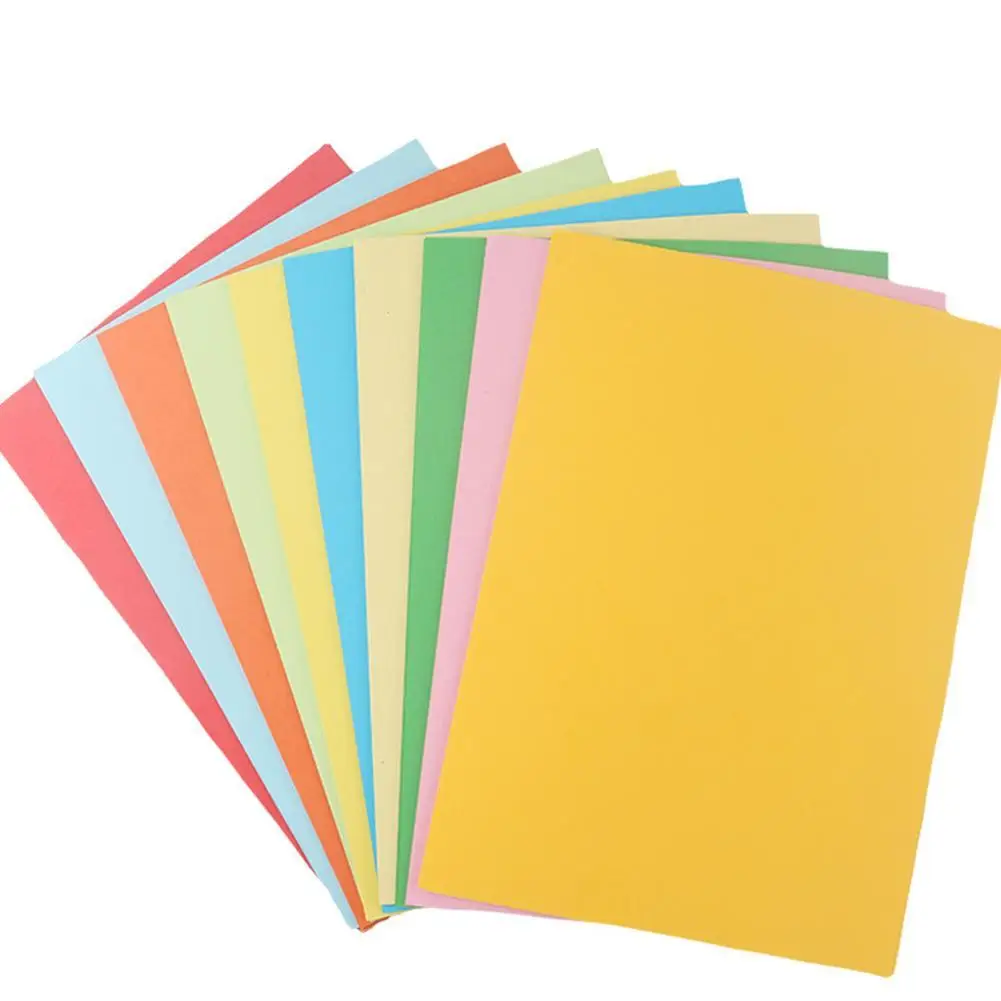 100 шт./лот A4 цветная бумага для печати 70 г Детский Набор для творчества ручная работа корабль оригами Бумага плотная бумага картон