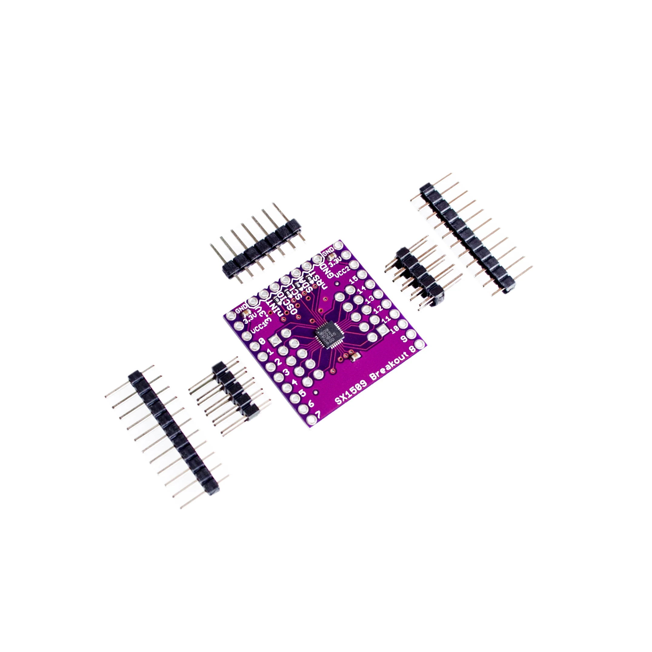 

SX1509 16 channel I/O output module and keyboard GPIO voltage level LED driver
