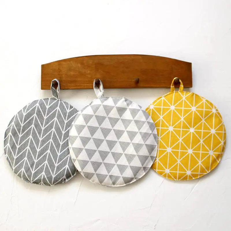 1 قطعة 25 سنتيمتر doreenbeads القطن الكتان تحديد الموقع لوحات الشبكة متقلب نمط مقاومة للحرارة وعاء حصيرة الوقايات عاء الطعام جدول الاستخدام