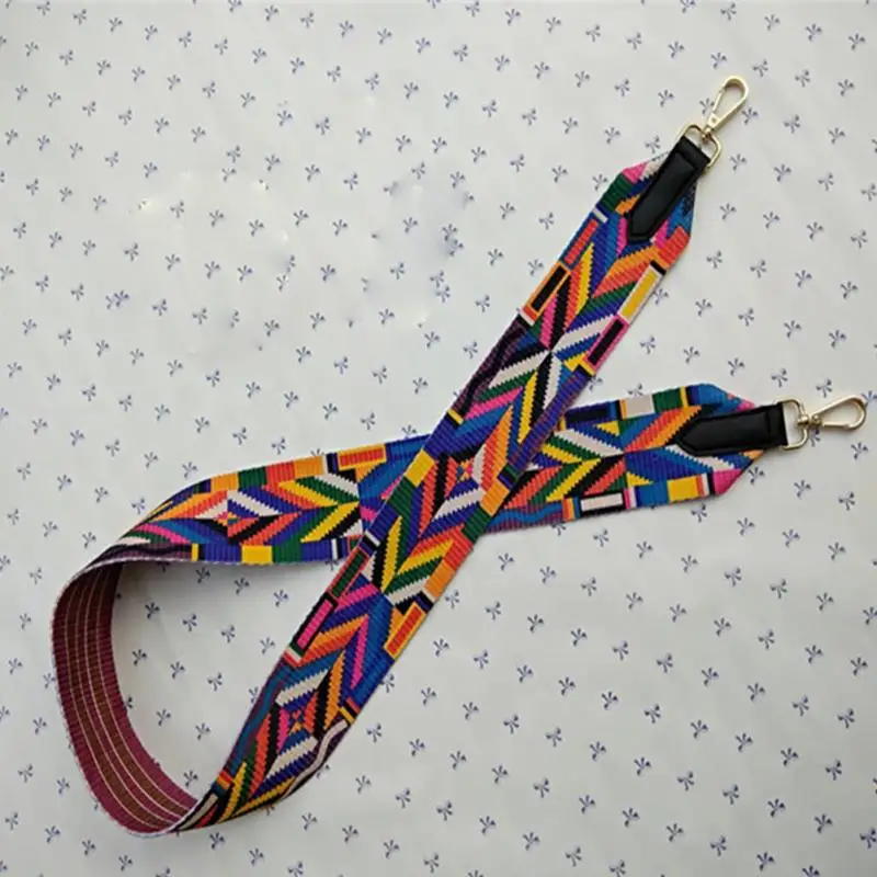 

Shoulder Bag Strap Handle Colorful Ethnic Style Wide Shoulder Belts Replacement Shoulder Hanger Handbag Straps
