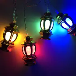 Рамадан и Ид украшения фонари Led Винтаж Ретро Вода Масло лампы гирлянда для улицы для happy Рамадан