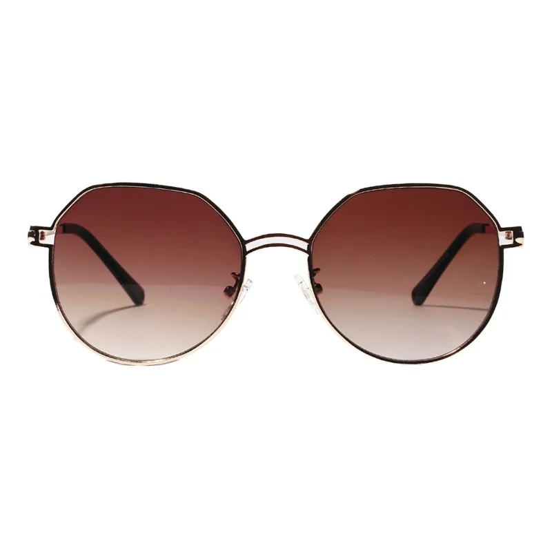 Многоугольные Ретро Элегантные прозрачные цветные классические очки винтажные многоцветные пляжные солнцезащитные очки в металлической оправе женские UV400 унисекс