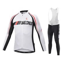 Новинка, бренд MALCIKLO, мужской комплект из Джерси для велоспорта/велосипедные майки Ropa Ciclismo/с длинным рукавом, Зимний велосипед, Джерси A078LW