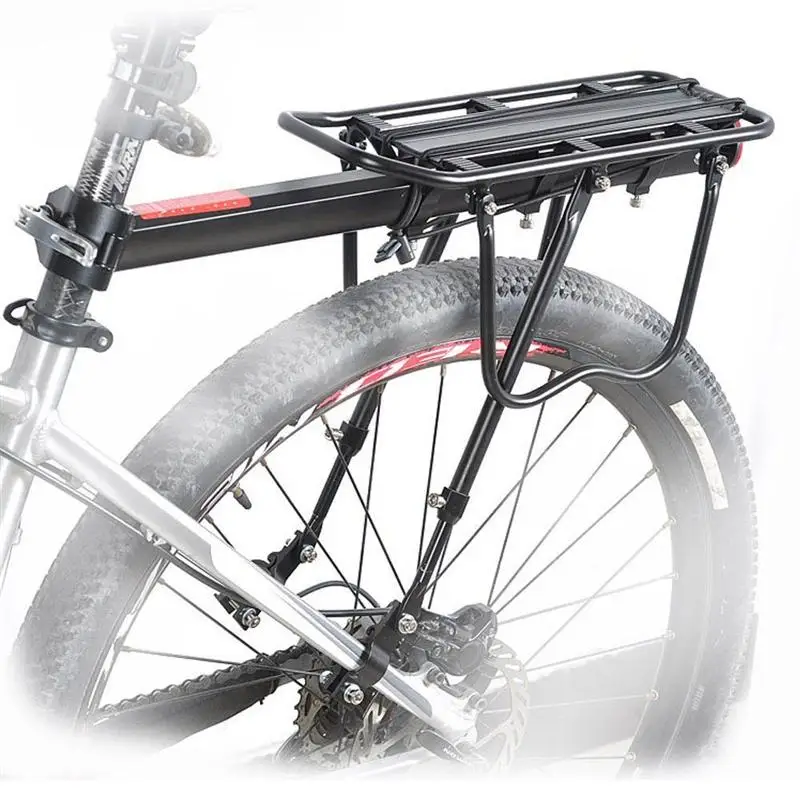 Excellent Bicycle Bike Alloy Rear Rack Cargo Carrier Rack Universal Rear Mount(Black) 5 Excellent Bicycle Bike Alloy Rear Rack Cargo Carrier Rack Universal Rear Mount(Black) 5