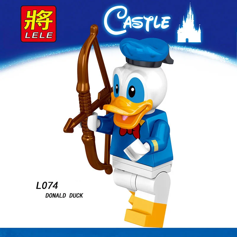 

Single Sale Compatible LegoINGlys Cartoon Mini Figure DAISY DUCK TINKER BELL MINNIE MICKEY MOUSE Building Blocks Toys Gifts