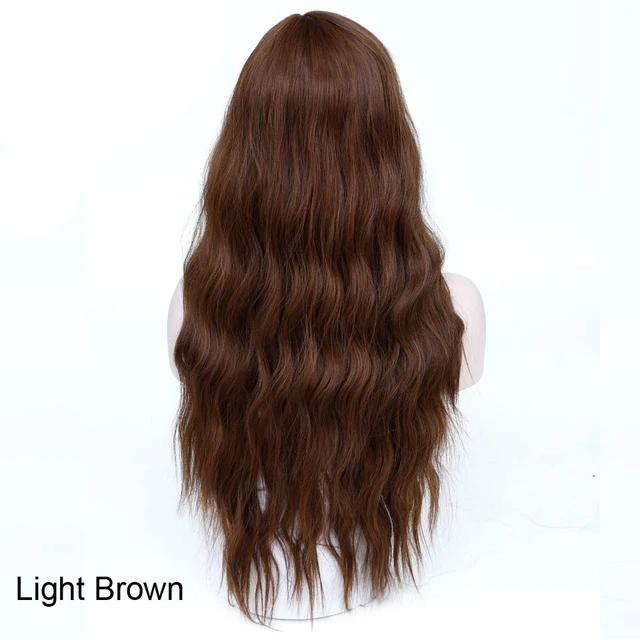 WTB 2" длинные черные парики для женщин, термостойкие синтетические розовые синие парики средней части для афро-американских, Свободный парик - Цвет: 2-30